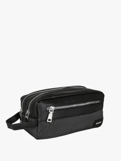 Biagiotti Uomo Beauty case da viaggio da uomo in tessuto e ecopelle - nero