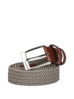 Biagiotti Uomo Cintura da uomo elasticizzata in corda - fango