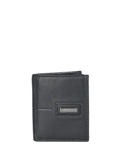 Biagiotti Uomo Mini portafoglio verticale in pelle da uomo - blu scuro