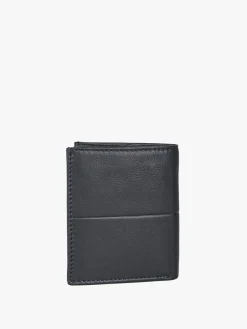Biagiotti Uomo Mini portafoglio verticale in pelle da uomo - blu scuro