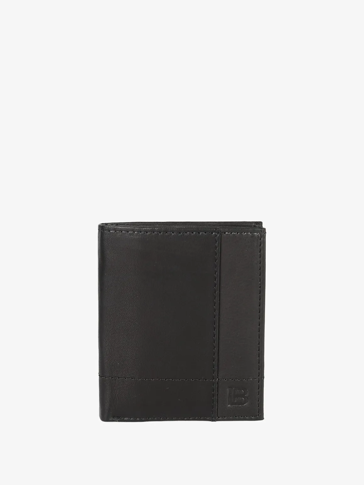 Biagiotti Uomo Mini portafoglio verticale in pelle da uomo - nero