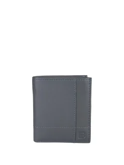 Biagiotti Uomo Mini portafoglio verticale in pelle da uomo - blu scuro