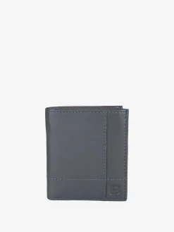Biagiotti Uomo Mini portafoglio verticale in pelle da uomo - blu scuro