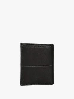 Biagiotti Uomo Mini portafoglio verticale in pelle da uomo - nero