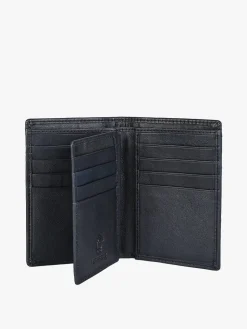 Biagiotti Uomo Portafoglio verticale in pelle da uomo - blu scuro