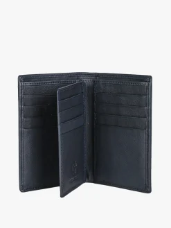 Biagiotti Uomo Portafoglio verticale in pelle da uomo - blu scuro