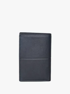 Biagiotti Uomo Portafoglio verticale in pelle da uomo - blu scuro