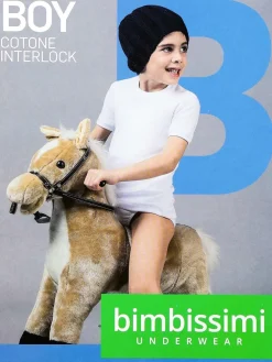 Bimbissimi Maglia intima girocollo da bambino manica corta