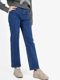 Blue Skk Jeans donna push up a gamba larga
