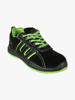 Blu Star Scarpe da lavoro uomo in pelle scamosciata - nero