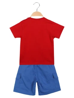 Bouny Baby Completo 2 pezzi da neonato con t-shirt e bermuda cargo