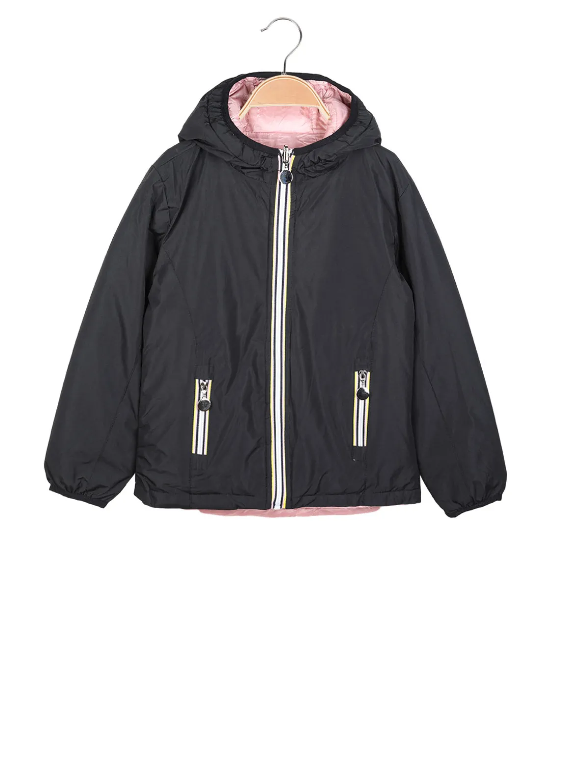 Bouny Baby Giubbotto da ragazza reversibile con cappuccio