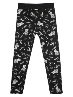 Bouny Baby Leggings da bambina con stampe - rosa