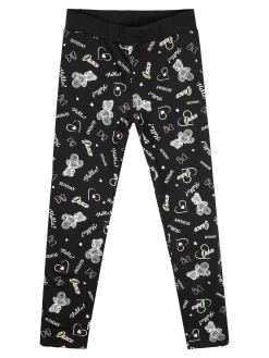 Bouny Baby Leggings da bambina con stampe - rosa