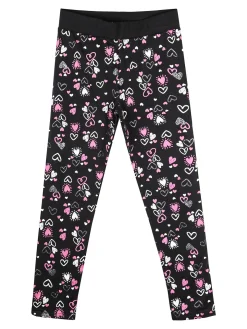 Bouny Baby Leggings da bambina con stampe - fucsia