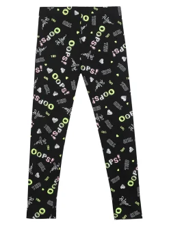 Bouny Baby Leggings in cotone da bambina con stampe