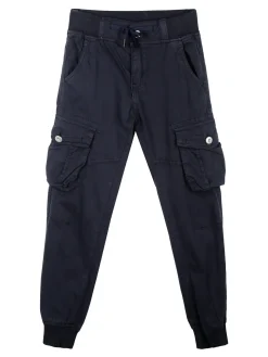 Boy & Studio Pantaloni da bambino con tasconi laterali e polsini