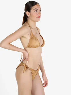Brilliant Bikini da donna a triangolo con borchie e slip