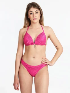 Brilliant Costume bikini in pizzo con strass
