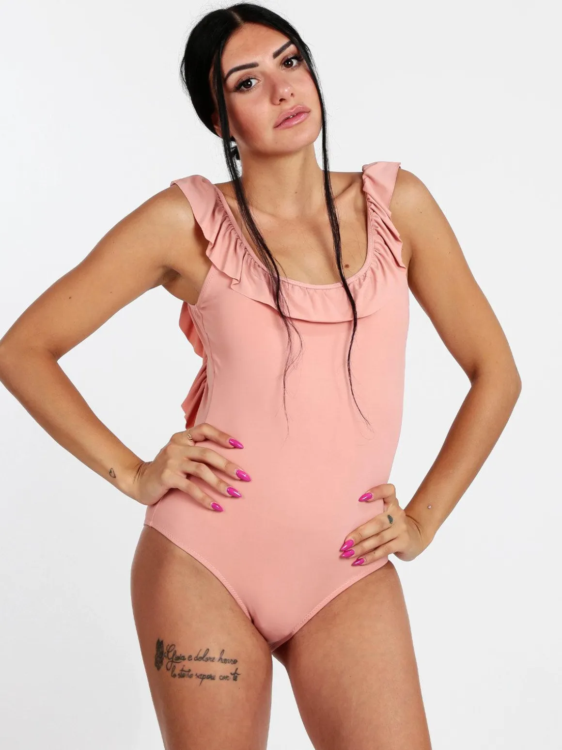 Brilliant Costume mare intero con volant