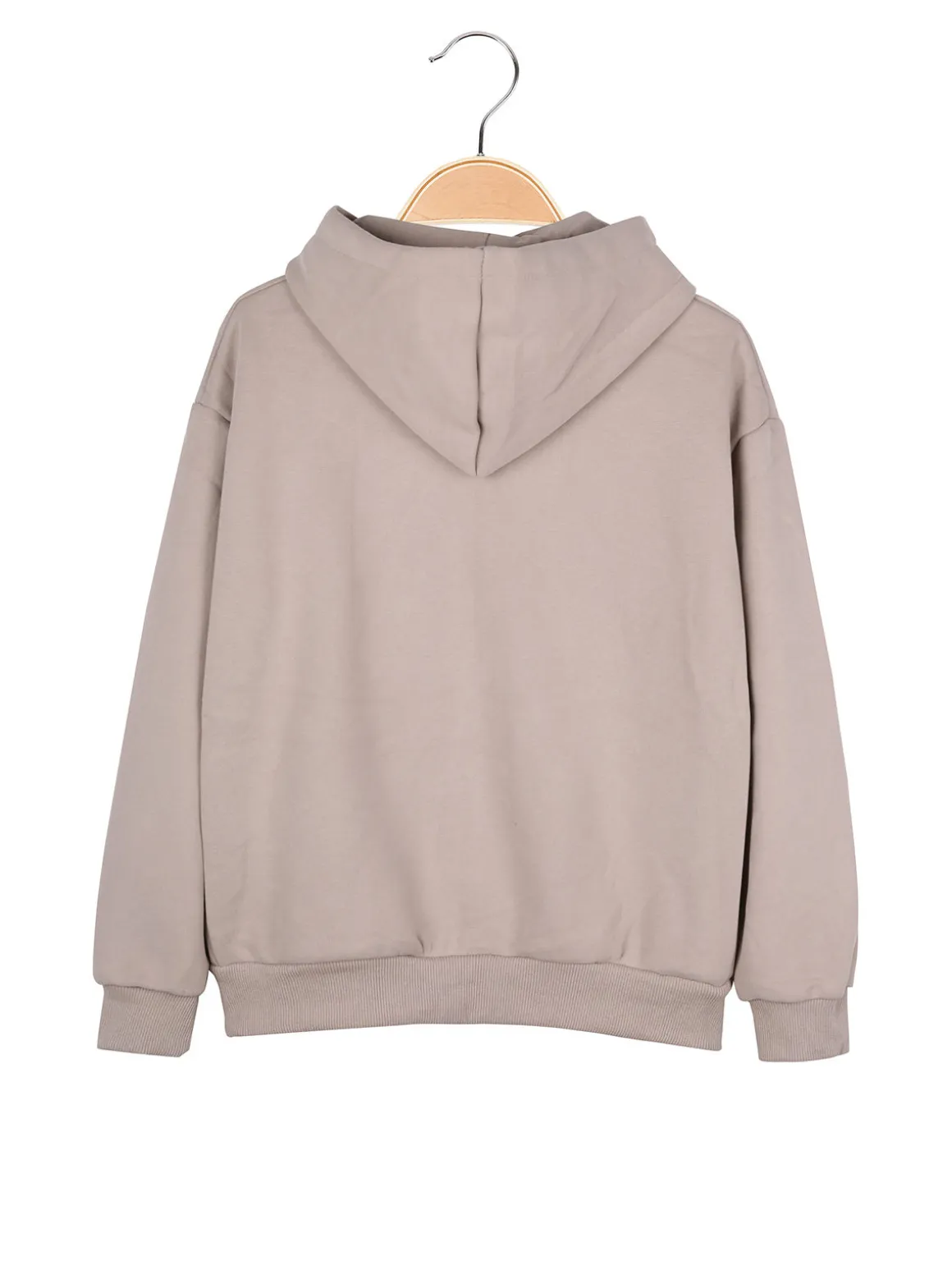 Brum Beby Felpa da bambino con cappuccio e zip - beige