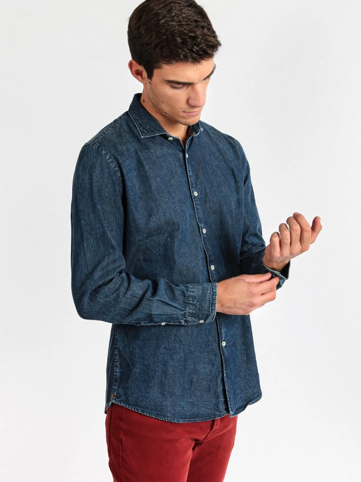 B-Style Camicia di jeans slim fit