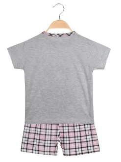 Buonanotte Pigiama corto con shorts a quadri