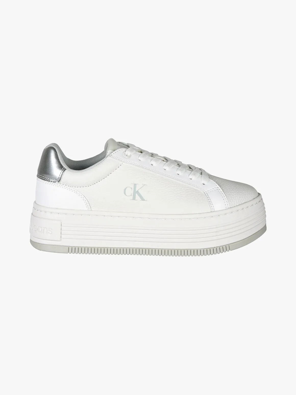 Calvin Klein BOLD FLATFORM LOW Sneakers in pelle donna