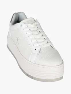 Calvin Klein BOLD FLATFORM LOW Sneakers in pelle donna