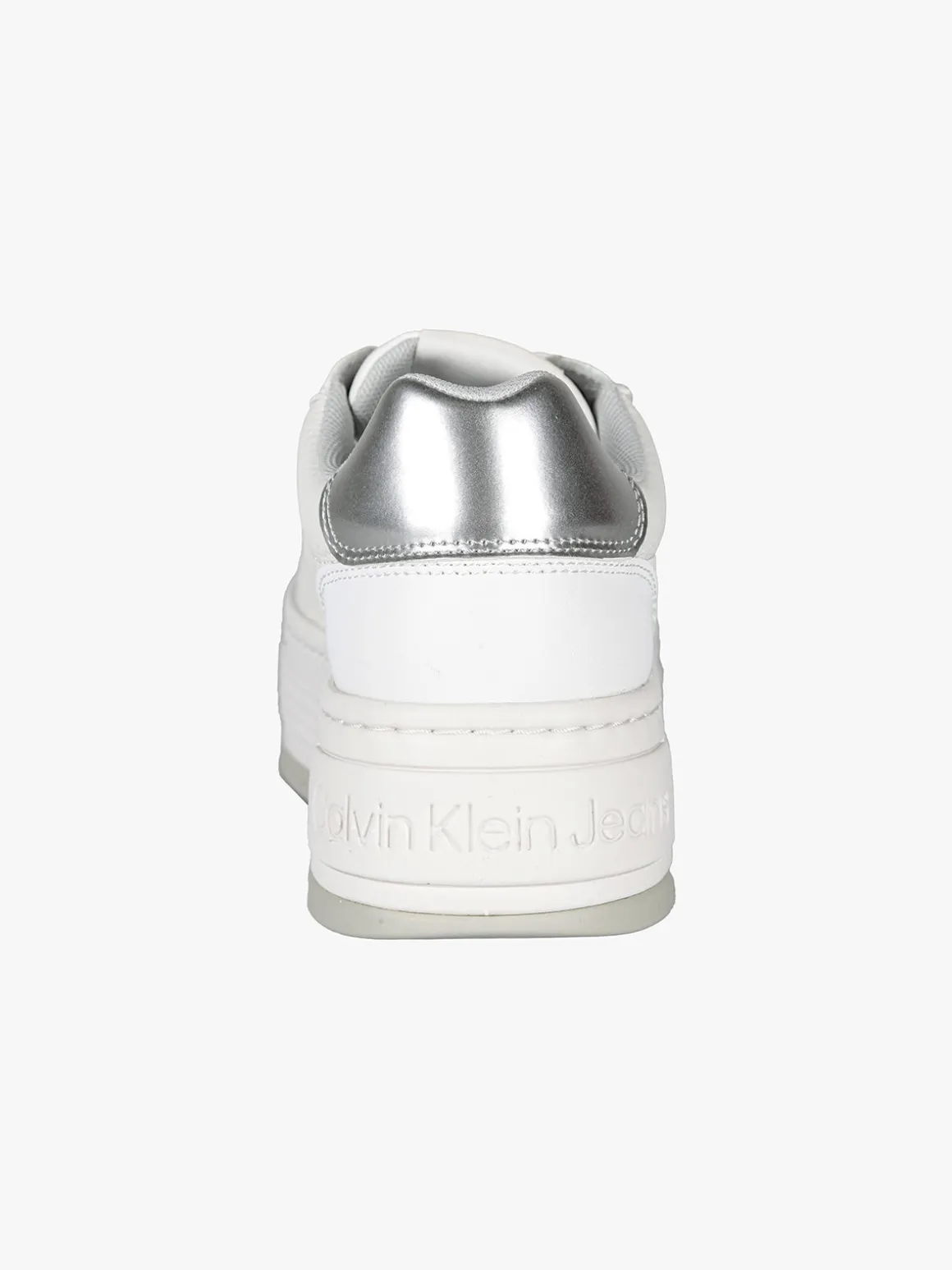Calvin Klein BOLD FLATFORM LOW Sneakers in pelle donna