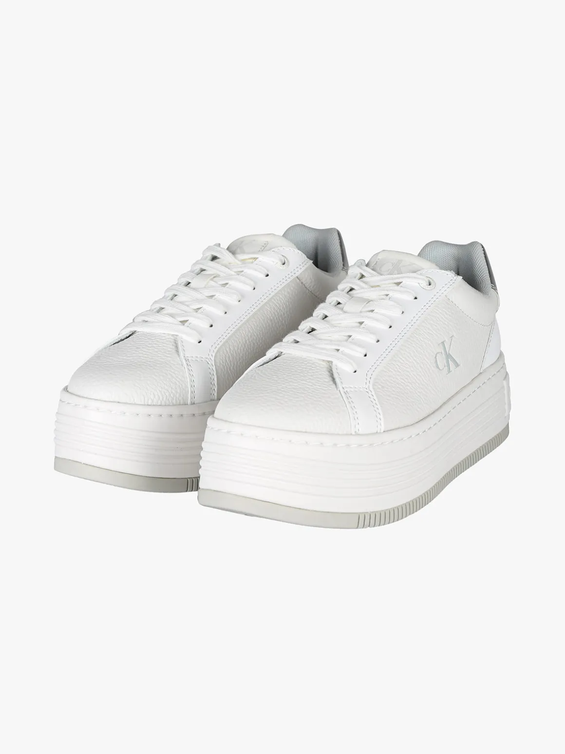 Calvin Klein BOLD FLATFORM LOW Sneakers in pelle donna