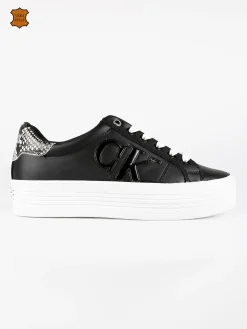 Calvin Klein Vulcanized Flatform Sneakers donna in pelle con platform