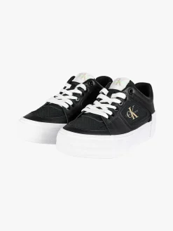Calvin Klein VULC FLATFORM BOLD FLUO Sneakers in pelle donna con zeppa