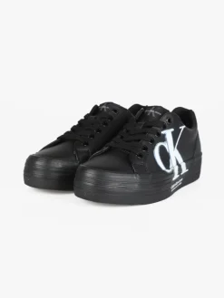 Calvin Klein VULC FLATFORM OVER BRAND Sneakers in pelle donna