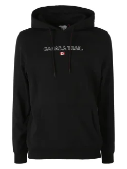 Canada Trail Felpa con cappuccio da uomo con interno felpato - nero