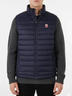 Canada Trail Smanicato imbottito da uomo con zip - blu scuro