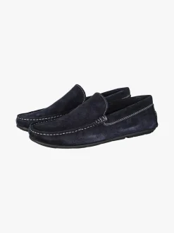 Canguro Mocassini uomo in pelle scamosciata - blu scuro