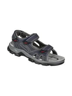 Canguro Sandali da uomo con cinturini a strappo - blu scuro