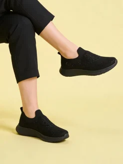 Canguro Scarpe slip on da donna con strass