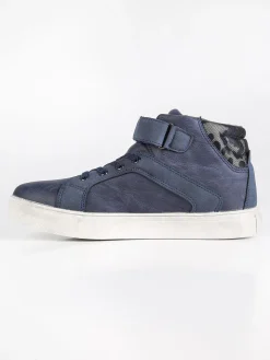 Canguro Sneakers alte con cinturino blu