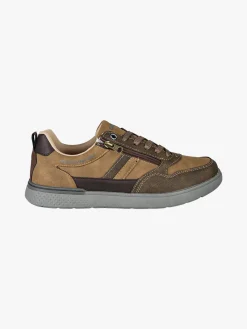 Canguro Sneakers basse da uomo con lacci e zip - taupe