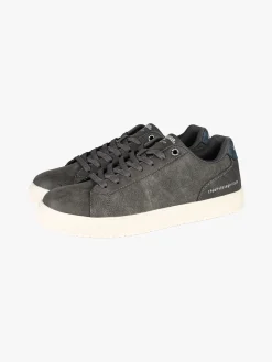 Canguro Sneakers basse da uomo con lacci e zip - nero