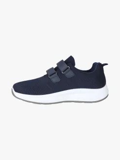 Canguro Sneakers da uomo con strappi in maglia - blu scuro