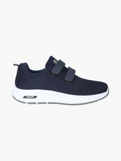 Canguro Sneakers da uomo con strappi in maglia - blu scuro