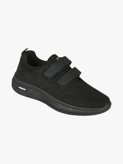 Canguro Sneakers da uomo con strappi in maglia - nero