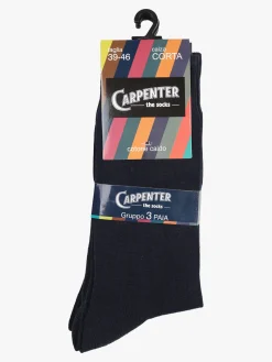 Carpenter Calze corte uomo tinta unita. Confezione 3 paia