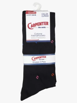 Carpenter 3 Paia di calze lunghe da uomo in cotone mercerizzato