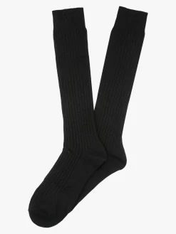 Cashmere Blend Calze lunghe donna in misto cashmere - nero