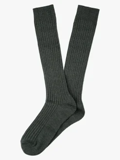 Cashmere Blend Calze lunghe donna in misto cashmere - verde