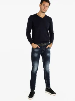 Cashtouch Pullover da uomo in tinta unita